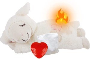 Warm Plush Heartbeat Sheep Toy for Dogs