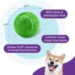 Interactive Treat Dispensing Dog Puzzle Ball - Green