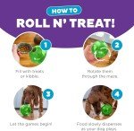Interactive Treat Dispensing Dog Puzzle Ball - Green