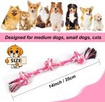 3-Knot Chew Rope Toy for Medium & Small Dogs