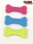 Bone-Shaped Rubber Chew Toy for Dogs