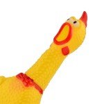 Large Squeaky Rubber Chicken Toy for Dogs