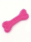 Bone-Shaped Rubber Chew Toy for Dogs