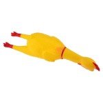 Large Squeaky Rubber Chicken Toy for Dogs