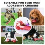 Indestructible Rubber Leg Bone Dog Chew Toy