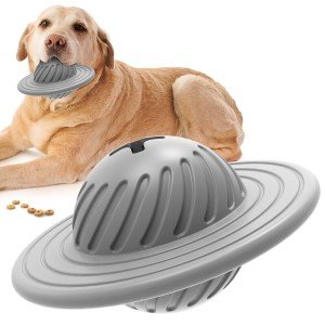 UFO Design Treat Dispensing Dog Chew Toy