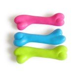 Indestructible Rubber Bone Chew Toy for Dogs