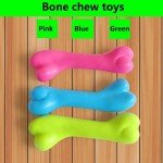 Indestructible Rubber Bone Chew Toy for Dogs