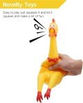 Squeaky Rubber Chicken Dog Toy for Fun