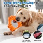 Indestructible Chew Ring Toy for Aggressive Dogs