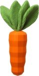 Durable Squeaky Rubber Carrot Toy for Dogs