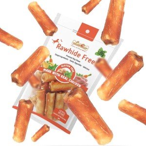 Gluten-Free Chicken Rawhide Chew Rolls for Dogs