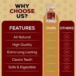 Premium All-Natural Real Hide Dog Chew Treats