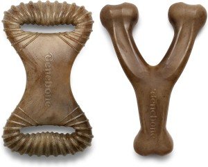 Durable 2-Pack Dog Chew Toys for Aggressive Chewers