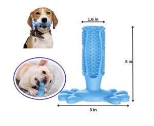 Natural Rubber Dog Toothbrush Chew Toy