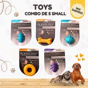 Playology All-Natural Scented Dental Dog Toy Set