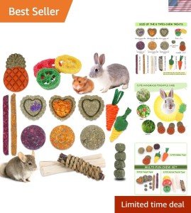 21PCS Rabbit Chew Toys for Dental Health