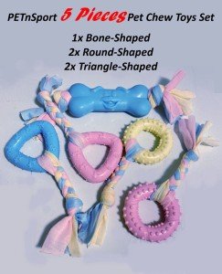 All-Natural 5-Piece Chew Toys Set for Dogs