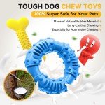 Durable 3-Pack Chew Toys for Aggressive Dogs