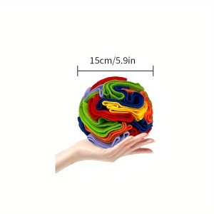 Multicolor Snuffle Ball Interactive Dog Toy