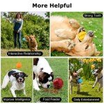 4-Pack Interactive Dog Food Dispenser Puzzle Toys