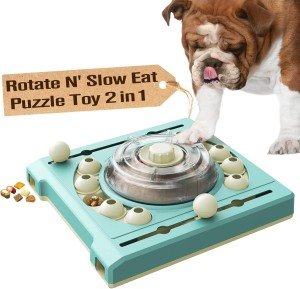 Level 2 Rotate N' Eat Dog Puzzle Toy