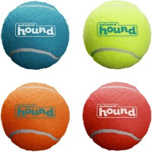 Medium Squeaker Ballz Fetch Dog Toy - 4 Pack