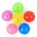 Light-Up Spike Balls for Dog Playtime Fun