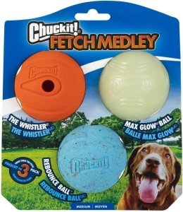 Chuckit Fetch Medley Dog Balls - Pack of 3