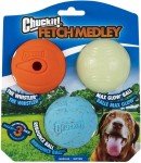 Chuckit Fetch Medley Dog Balls - Pack of 3