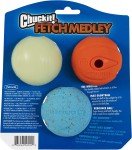 Chuckit Fetch Medley Dog Balls - Pack of 3