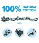 Indestructible Cotton Rope Dog Tug Toy