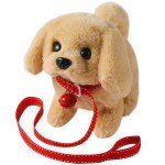 Interactive Plush Golden Retriever Dog Toy