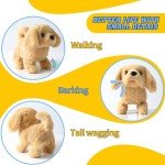 Interactive Plush Golden Retriever Dog Toy
