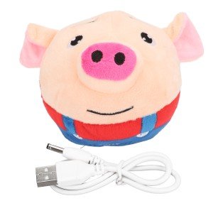 USB Washable Plush Pig Dog Toy Ball
