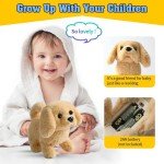 Interactive Plush Golden Retriever Dog Toy