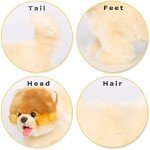 Realistic Plush Interactive Pomeranian Dog Toy
