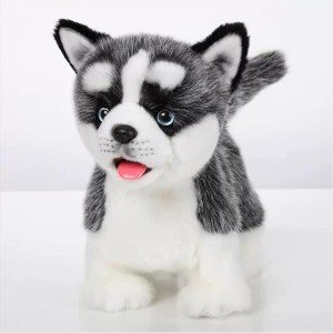 Interactive Siberian Husky Stuffed Dog Toy