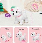 Interactive Cute White Electronic Puppy Toy - 8