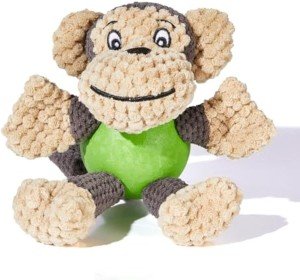 Adorable Squeaky Plush Monkey Toy for Dogs