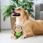 Adorable Squeaky Plush Monkey Toy for Dogs