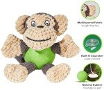Adorable Squeaky Plush Monkey Toy for Dogs