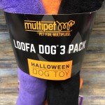 3-Pack Halloween Loofa Plush Dog Toys 12