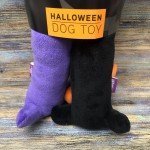 3-Pack Halloween Loofa Plush Dog Toys 12