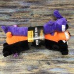3-Pack Halloween Loofa Plush Dog Toys 12