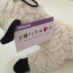 Plush Patchwork Dog Toy Snuggler for Cuddling