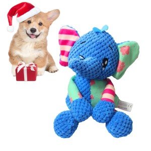 Squeaky Elephant Plush Toy for Puppies