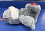 Lucky the Gray Cat Plush Squeaky Dog Toy