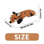 Plush Squeaky Fox Toy for Large Dogs