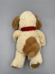 Plush Squeaker Toy Dog with Scarf - Brown